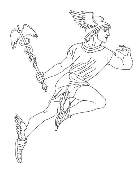 hermes immagini da colorare